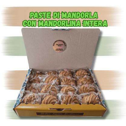 Biscotti alle mandorle con mandorlina 1,0kg - Paste di mandorla - Dolci delizie siciliane