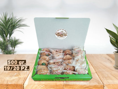 box da 500g 19/20 pezzi biscotti alle mandorle dolci delizie siciliane