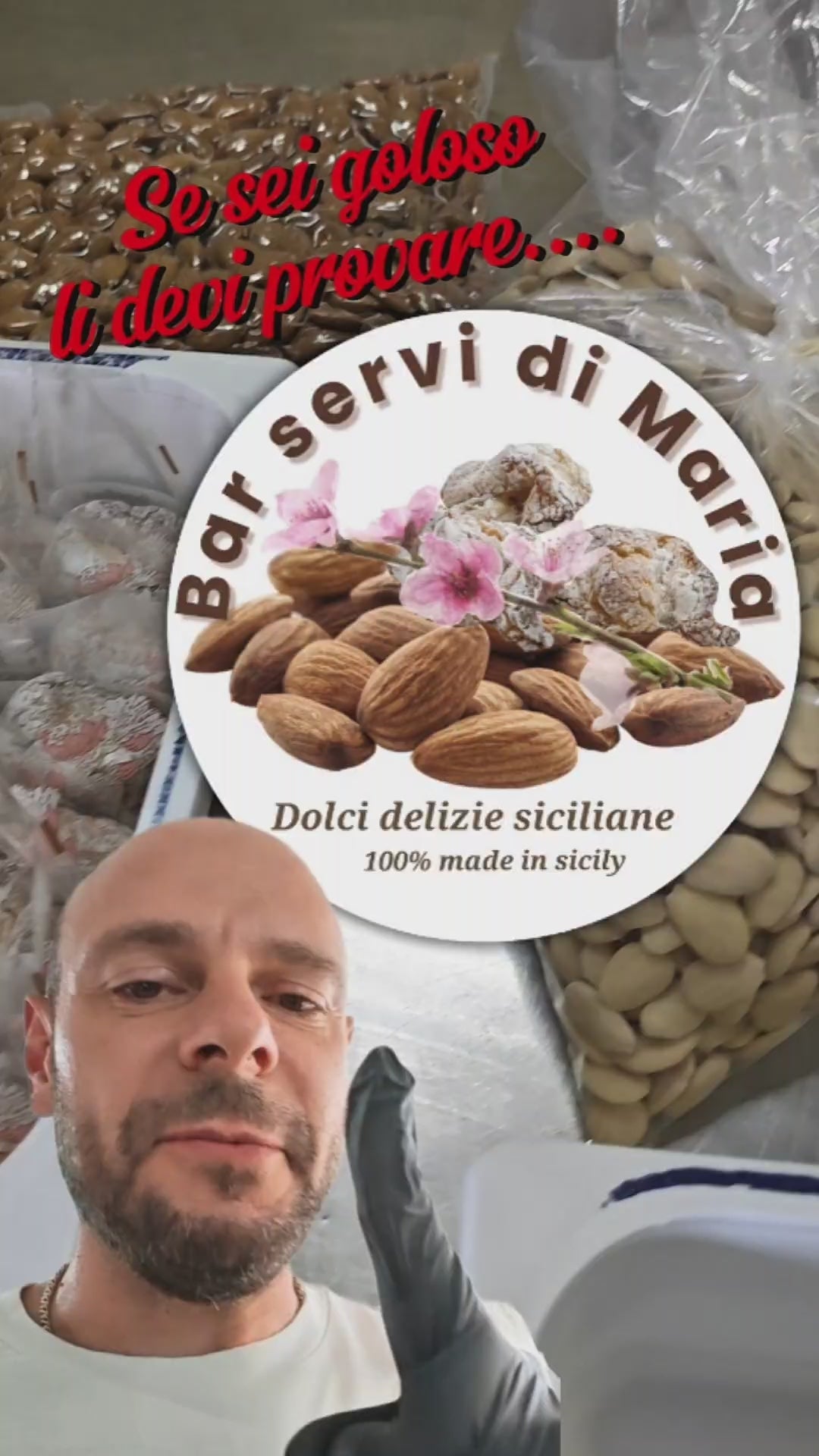 Load video: Video presentazione del ciclo produttivo dei nostri biscotti artigianali e di alcuni dei nostri biscotti paste di mandorla imbustati uno ad uno manualmente